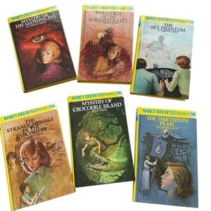 Nancy Drew books set 51 52 53 54 55 56 By Carolyn Keene